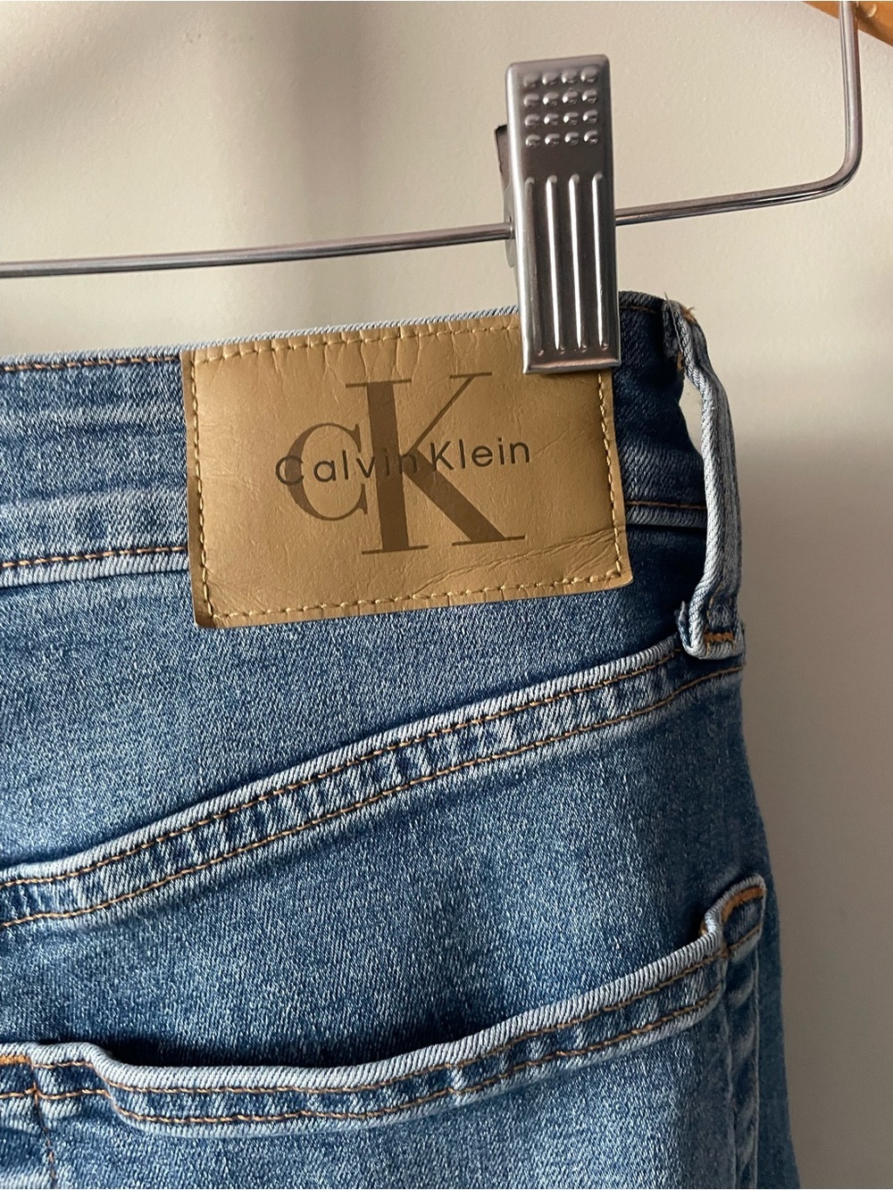 Calvin Klein High Rise Straight Leg Jeans Blue Medium Wash 90s Size 29